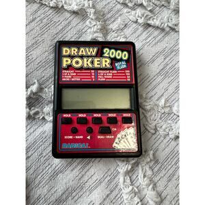 VTG Radica Draw Poker Royal Flush 2000 Electronic Handheld Video Game